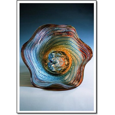Galaxy Art Glass Bowl w/o Marble Base (8.5"x4.5")
