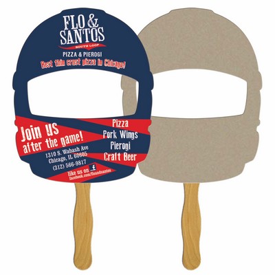 Sports Helmet Front Recycled Hand Fan