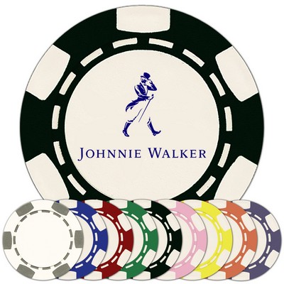 Custom Hot Stamped 6 Stripe ABS Composite Poker Chip (11.5 Gram)