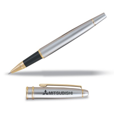 Platinum Series Cap-Off Ballpoint Pen in Satin Chrome Finish