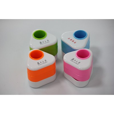 Triangular Column Multi-Functional Pen Container With Drawer