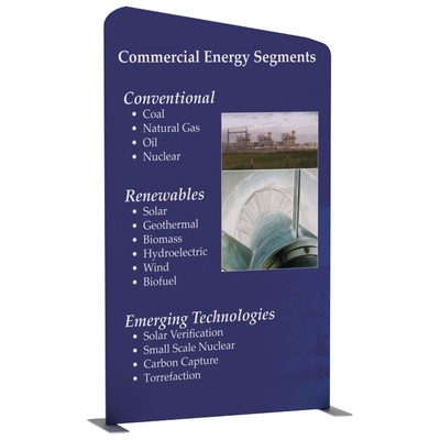 WaveLine® Angled Media Panel - Single Sided Graphics Only (57"x96")