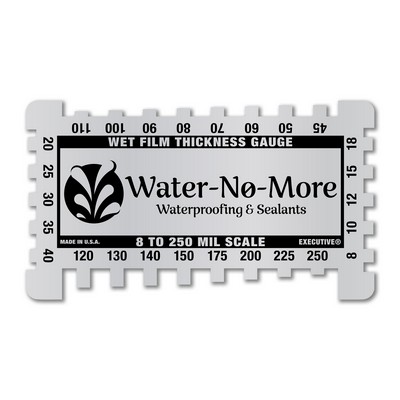 8-250 Mils/203-6350 Microns Metalphoto® Wet Film Gauge