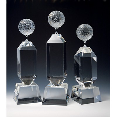 Golf Optical Crystal Award/Trophy 11"H - Variant F
