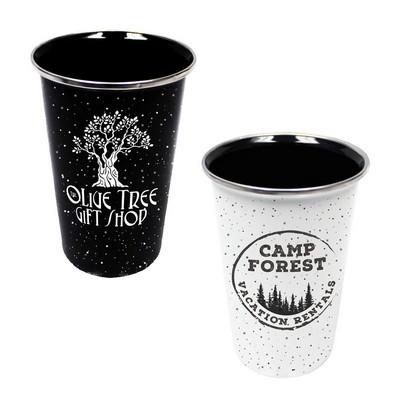 17 Oz. Speckled Enamelware Tumbler