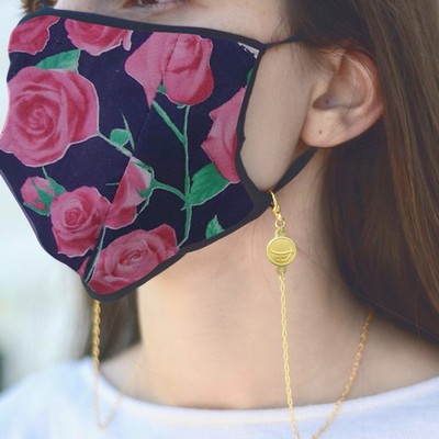 Mask Necklace w/ Charm