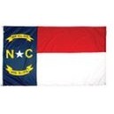North Carolina Indoor Parade Flag w/Pole Hem (5'x8')