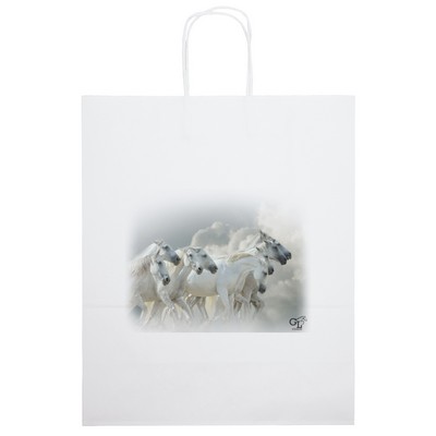 Citation - White Shopper - Chromatic (13" x 6" x 15")
