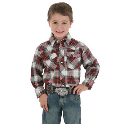 Wrangler® Boys' Western Flannel Shirt