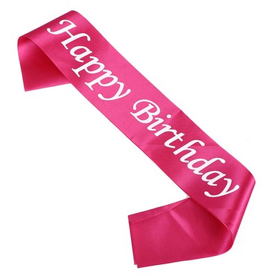 Satin Sash