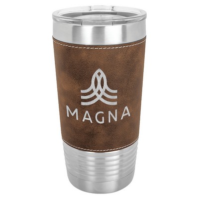 Polar Camel 20 oz. Laserable Leatherette Tumbler