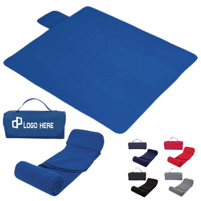 Polyester Roll-Up Blanket W/ Handle