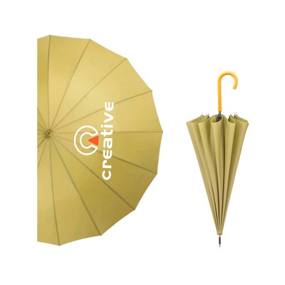 Umbrella With Wooden Handle