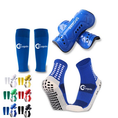 Protective Soccer Shin Pads & Sleeves Anti Slip Sports Socks