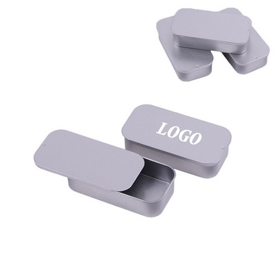 Metal Slide-Top Tin Box