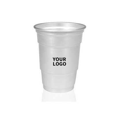 Aluminum Cup 16 Ounce Recyclable Rolled Rim