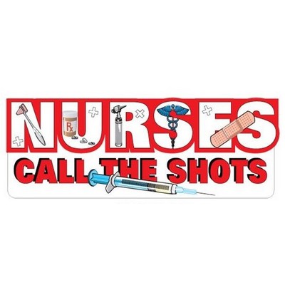 Nursing Slogan Promotional Magnet w/ Strip Magnet (3 Square Inch)