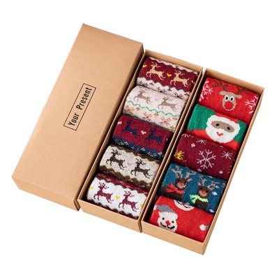 5 Pairs Christmas Socks