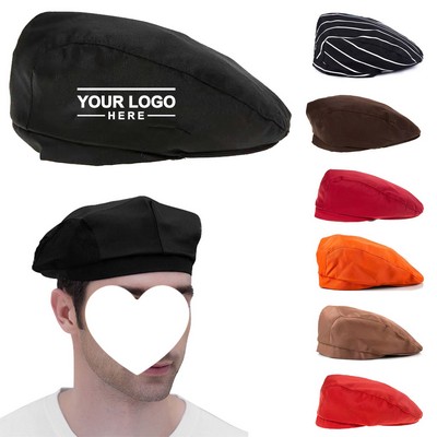 Classic Tilted Cotton Beret Cap