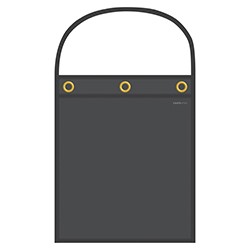 Solid Black Repair Order/ Work Ticket Holder W/ Handle
