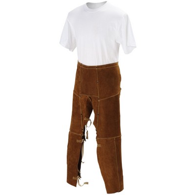 Black Stallion 40WS SIDE SPLIT COWHIDE LEATHER WELDING CHAPS, 24" X 40" LONG
