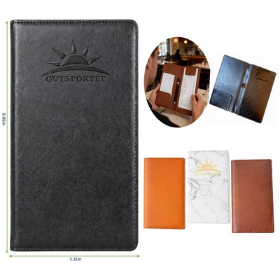 Leather server book Restaurant bar Check Presenters