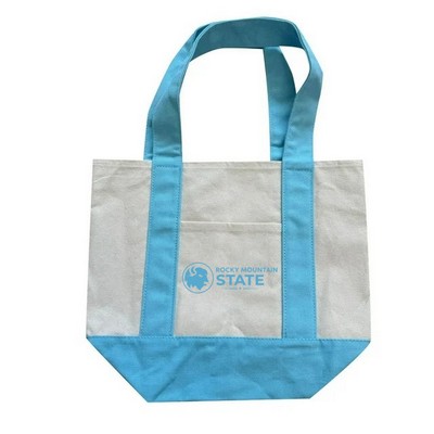14 oz. Mini TJ Canvas Tote Bag- 13" x 11"x 6"