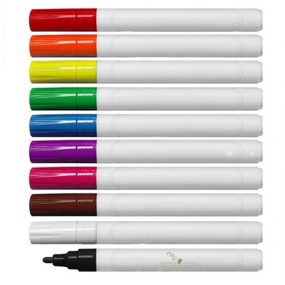 Liquid Chalk Glass Marker – Erasable Wipe-Off Marker with One Color Imprint
