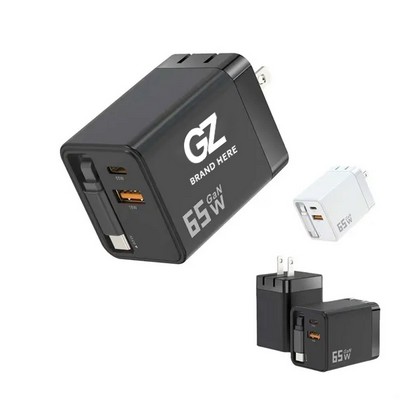 65W Fast Charger Wall Plug