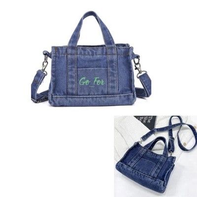 Denim Purse Jean Tote Bag for Women