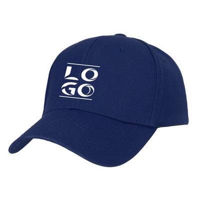 6 Panel 100% Cotton Twill Baseball Cap