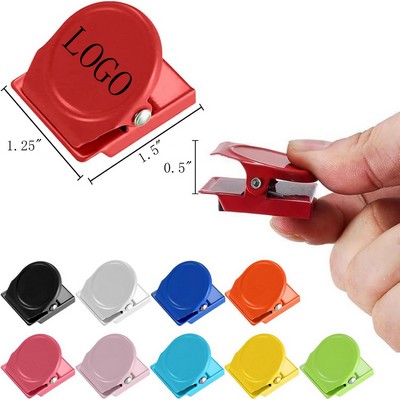 Versatile Magnetic Note Clips in Assorted Colors