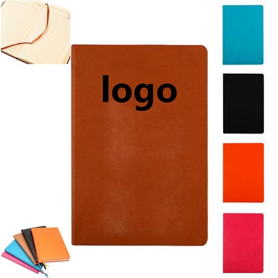 A5 Ruled Faux Leather Portable Journal Notebook