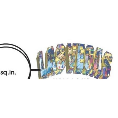 Las Vegas Collage Key Chain w/Clear Mirrored Back (12 Square Inch)