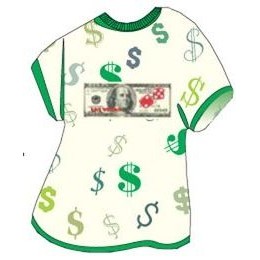 Las Vegas Dice $100 Bill T-Shirt Mighty Mini Magnet