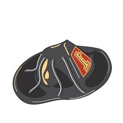 Fireman Hat Promotional Magnet w/ Strip Magnet (8 Square Inch)
