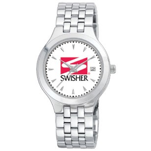 Ladies' Elegant Silver Bracelet Watch with Date
