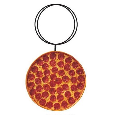 Pizza Executive Key Chain w/Mirrored Back (3 Square Inch)
