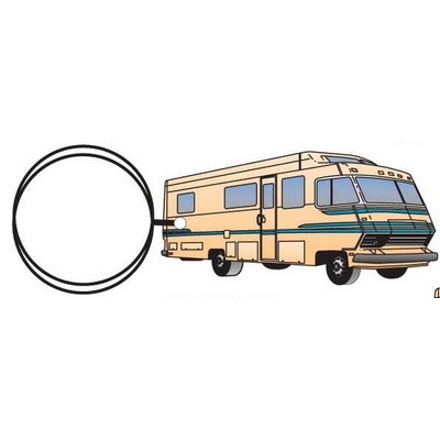 Recreational Vehicle Executive Keychain w/Mirrored Back (4 Square Inch)