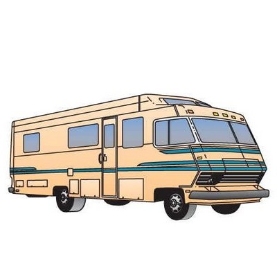 Recreational Vehicle Promotional Magnet w/ Strip Magnet (4 Square Inch)