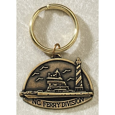 Series 3525-Z Cast Zinc Alloy Key Tag (1 3/4"x3mm Thick)