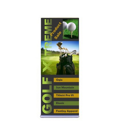Superior Retractable Banner - 36" Silver Base. Full Color