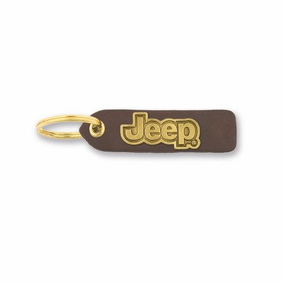 Custom Shape Econo Leather Keychain (Shape 5)
