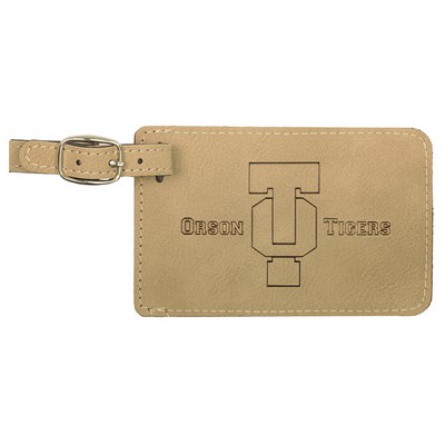 Luggage Tag, Laserable Leatherette 4-1/4" x 2-3/4"
