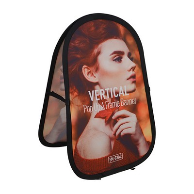 3.28' x 5.58' Vertical Pop Out A-Frame Banner