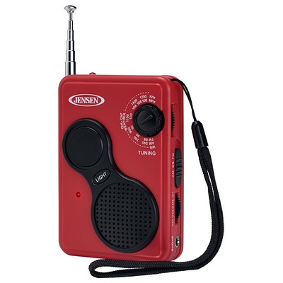 Jensen Audio AM/FM Weather Band Radio w/Flashlight