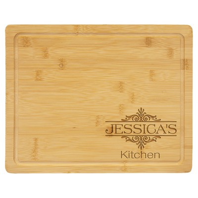 Bamboo Cutting Board with Drip Ring