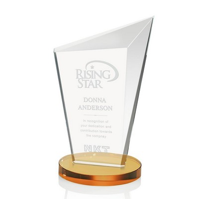 Nemesus Award w/Amber Yellow Base (4 7/8"x 7")
