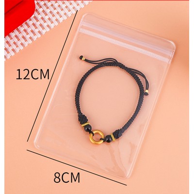 3.15 x 4.73" Clear PVC Transparent Zip Lock Jewelry Bag