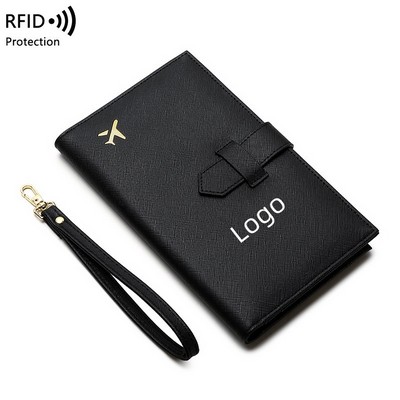 RFID Blocking Multi-Function Travel Passport Wallet